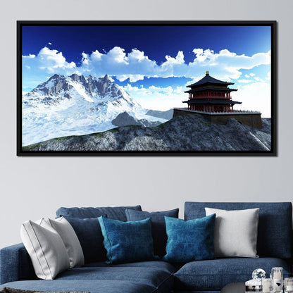 Sun Temple Canvas Wall Art
