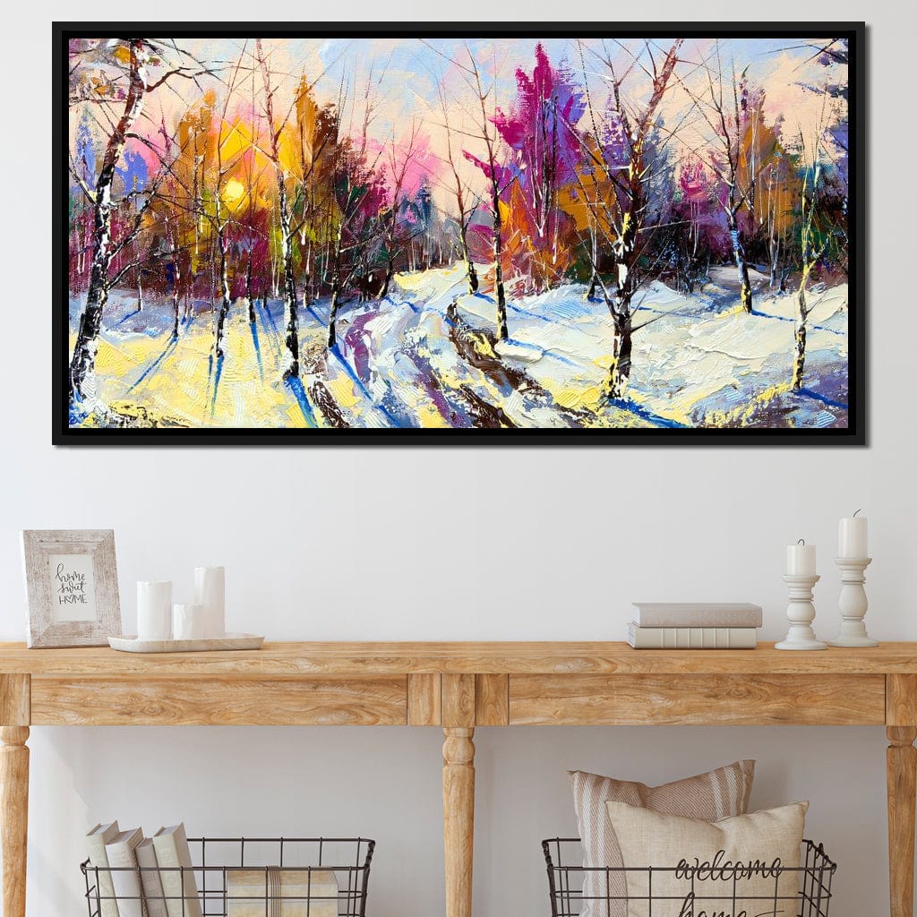 Winter Wood Canvas Wall Art
