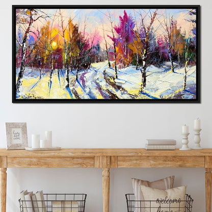 Winter Wood Canvas Wall Art