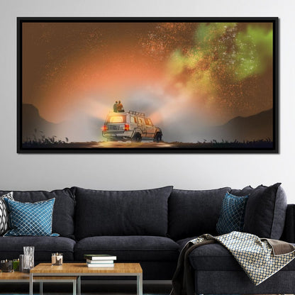 Admiring the Milky Way Canvas Wall Art