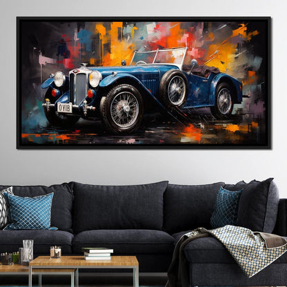 Classic Roadster Canvas Wall Art