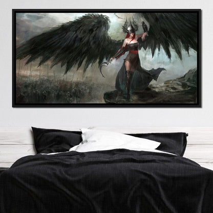 Dark Crow General Canvas Wall Art