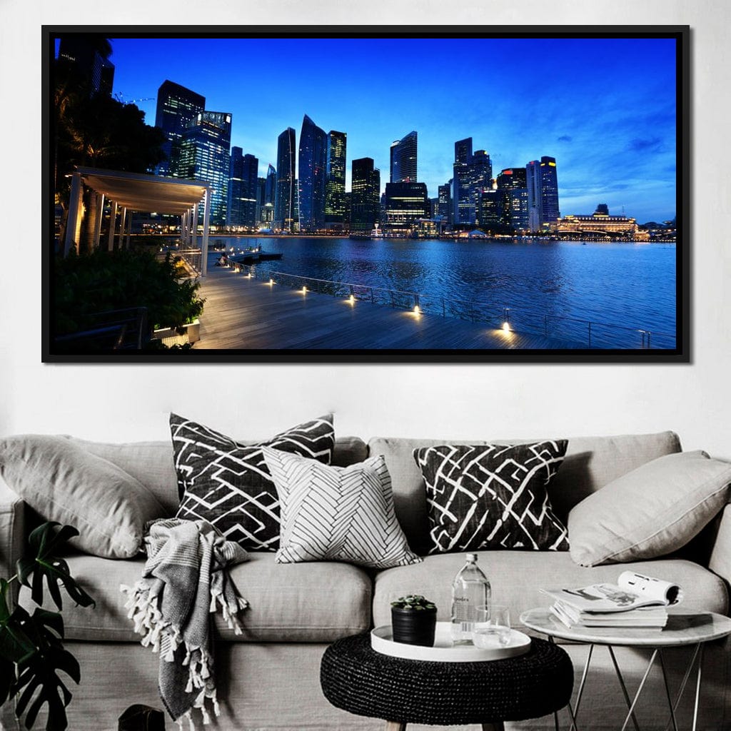 Singapore Skyline Canvas Wall Art