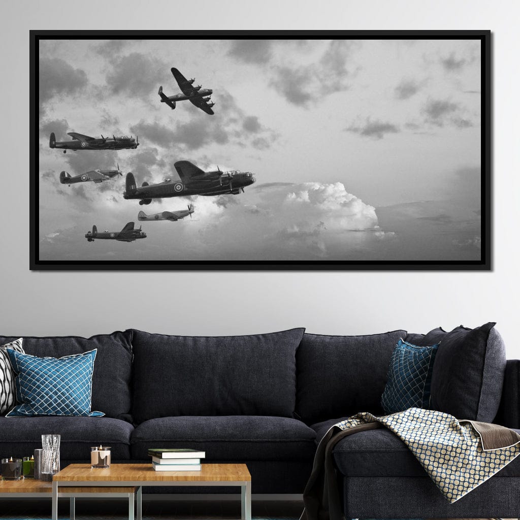 World War 2 Airplanes Canvas Wall Art