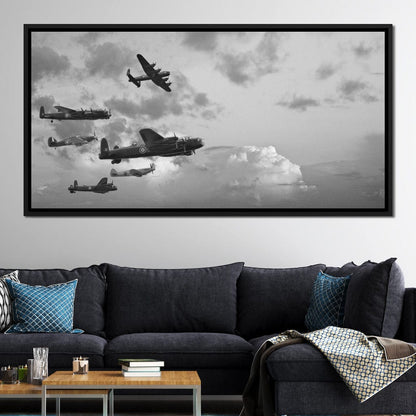 World War 2 Airplanes Canvas Wall Art