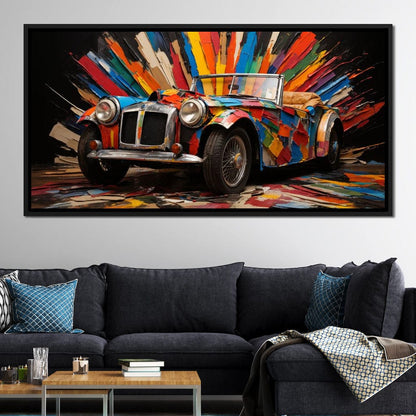 MG Roadster Canvas Wall Art