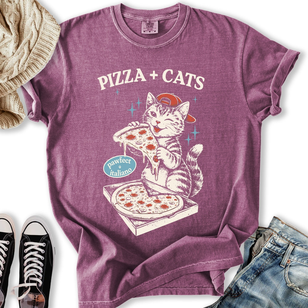 Pizza and Cats Relaxed Tee