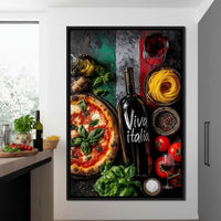 Italian Feast Still Life Canvas Wall Art