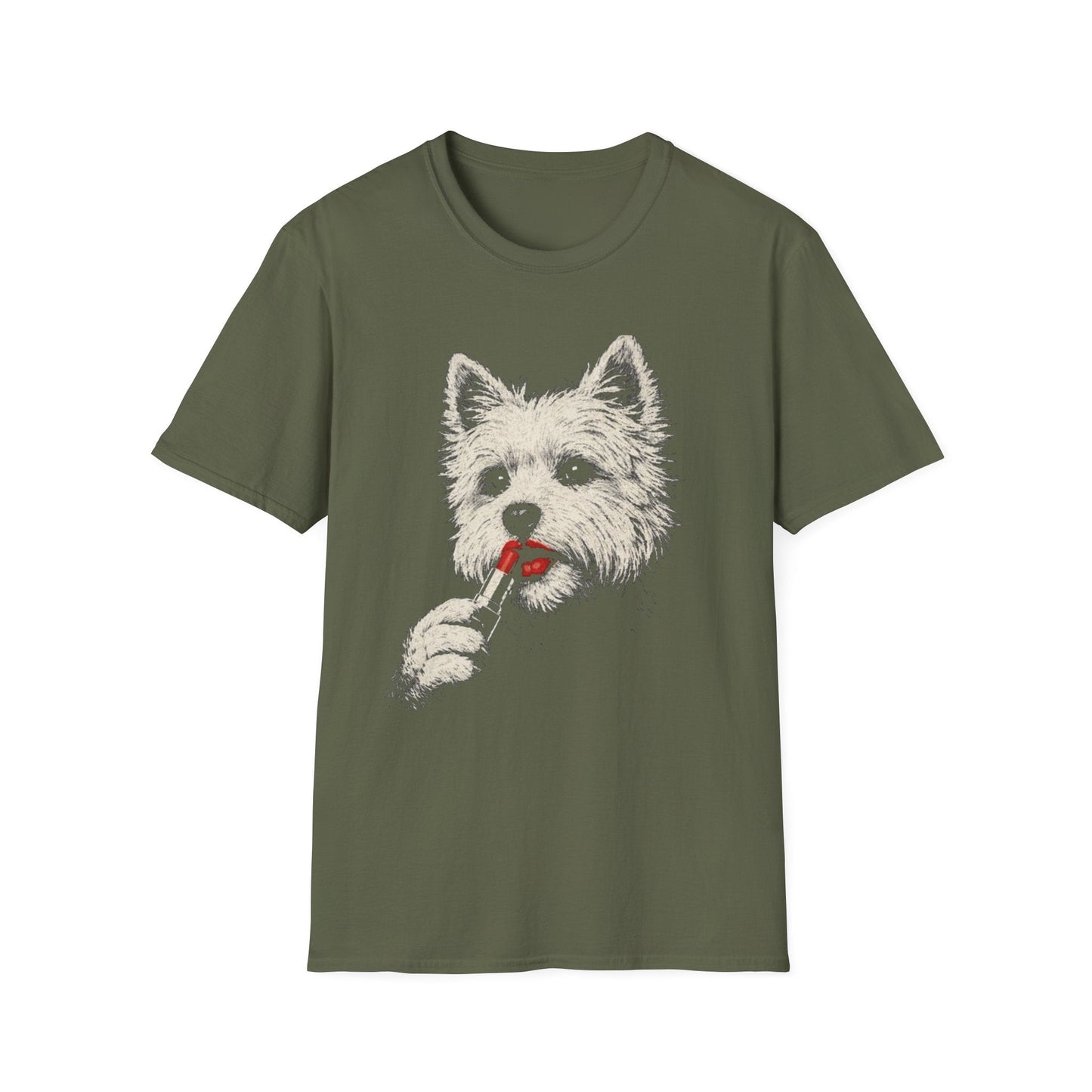 Westie In Lipstick Tee