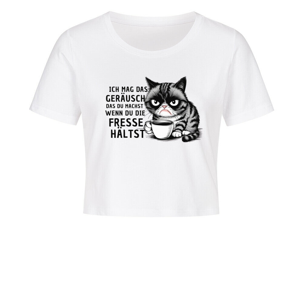 Genervte Katze Ladies Cropped Tee