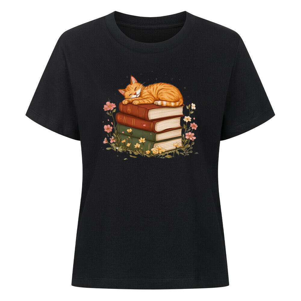 Schlafende Katze Organic Shirt Damen