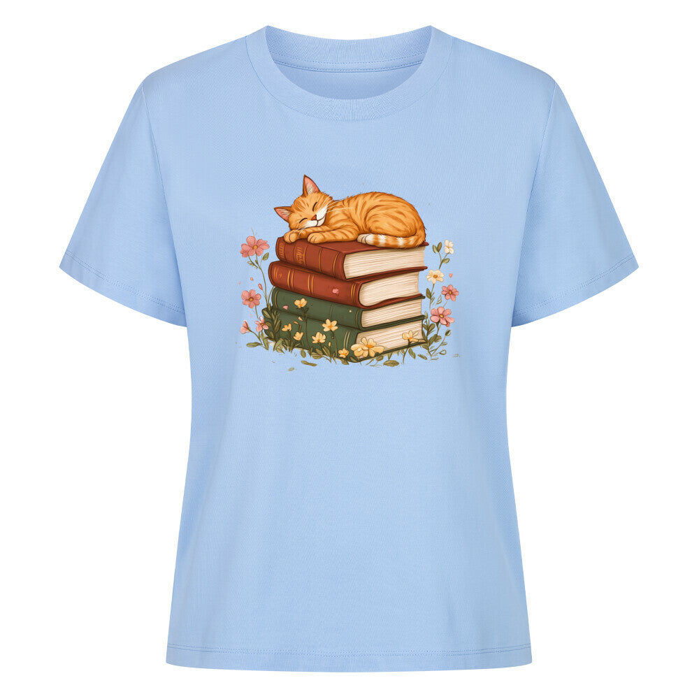 Schlafende Katze Organic Shirt Damen