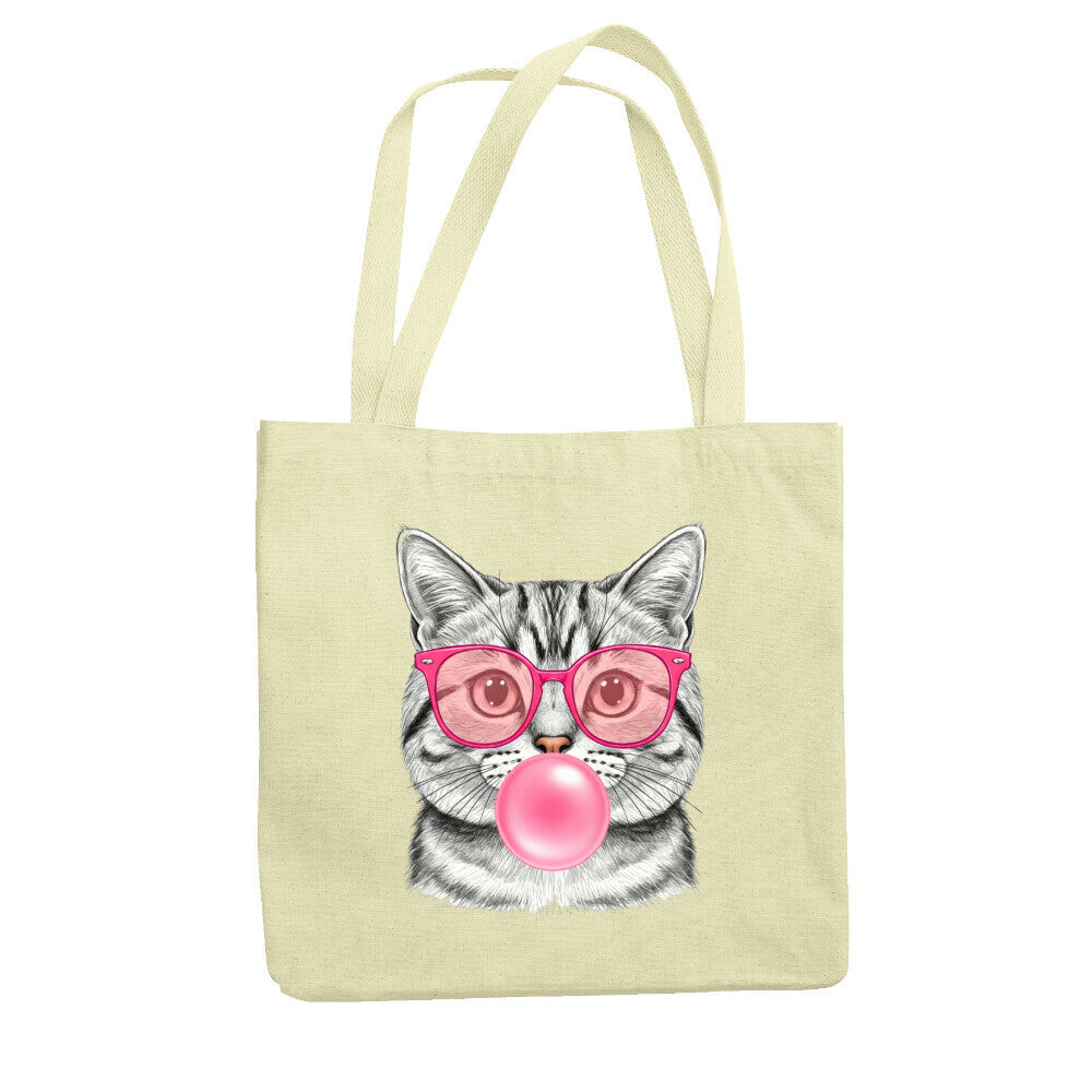 Kaugummi Katze Jutebeutel