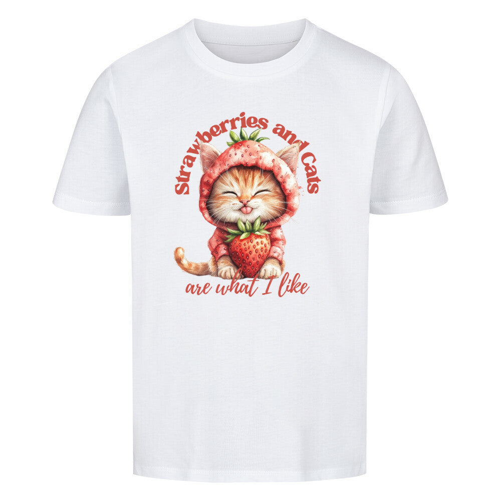 Strawberries Organic Shirt Kids