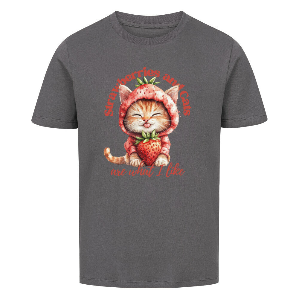 Strawberries Organic Shirt Kids