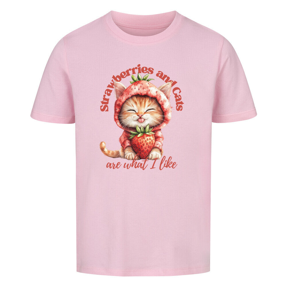 Strawberries Organic Shirt Kids