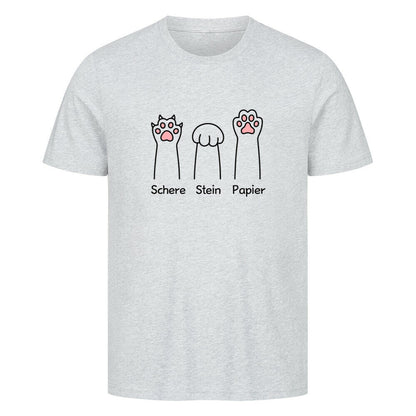 Schere Stein Papier unisex basic T-Shirt