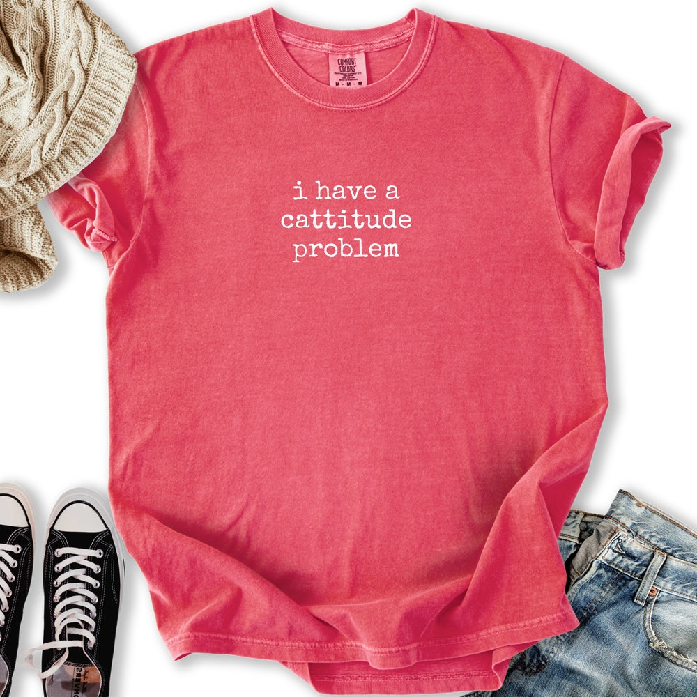 Cattitude Problem Relaxed Tee