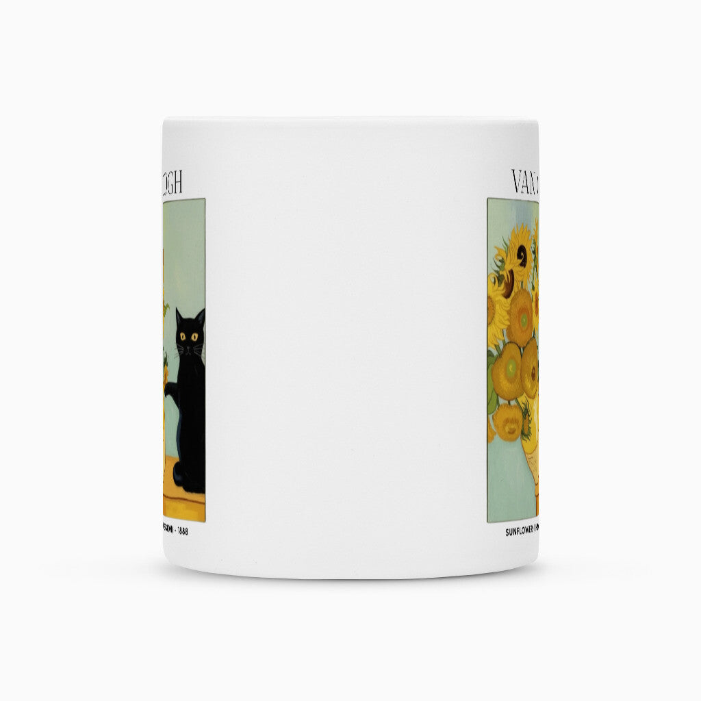 Sonnenblumen mit Katze - Van Gogh - Tasse
