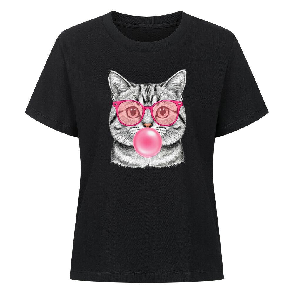 Katze mit Kaugummi - Organic Shirt Women