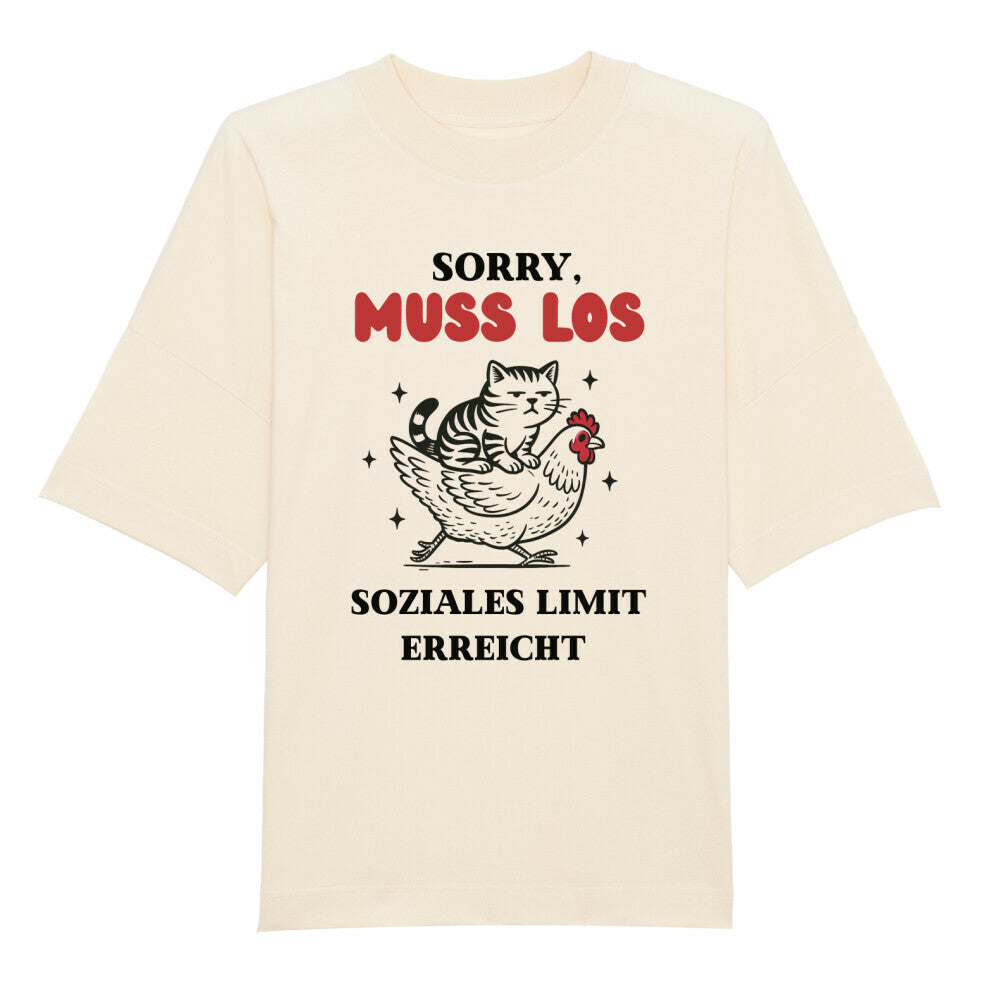 Soziales Limit Erreicht - Organic Oversize Unisex T-Shirt