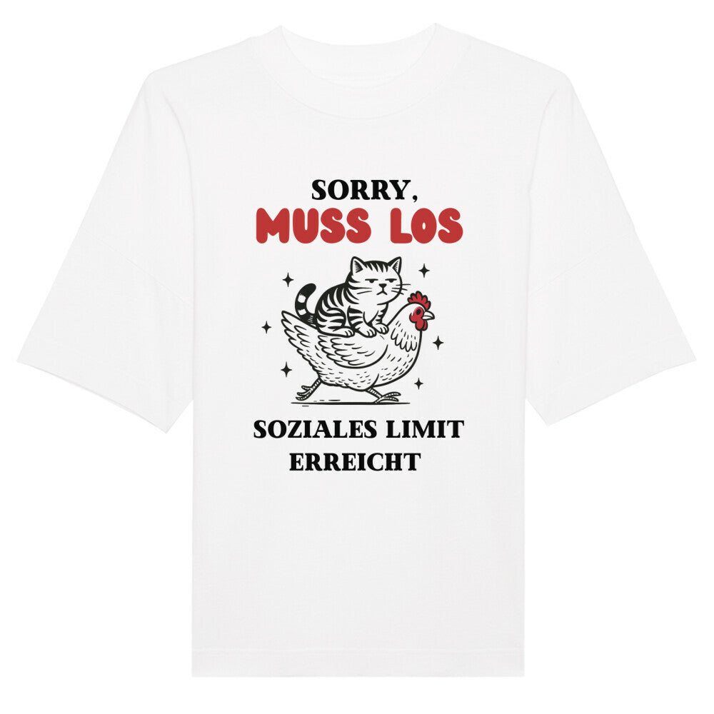 Soziales Limit Erreicht - Organic Oversize Unisex T-Shirt