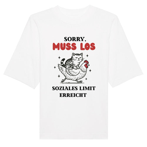Soziales Limit Erreicht - Organic Oversize Unisex T-Shirt