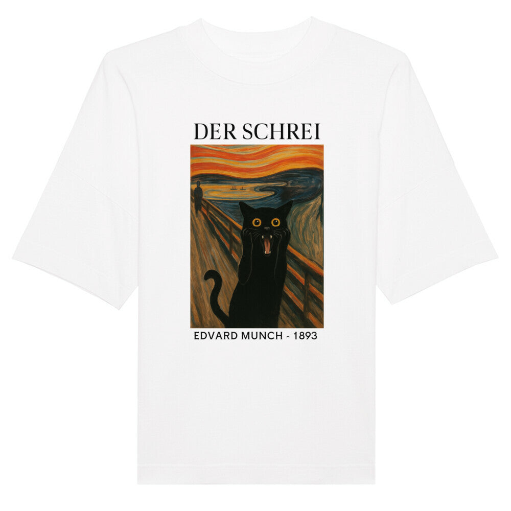 Der Schrei, Edvard Munch - Organic Oversize Unisex T-Shirt