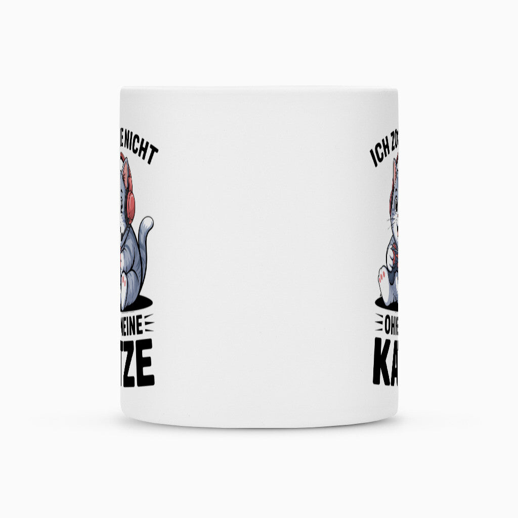 Ich zocke nicht ohne meine Katze Tasse