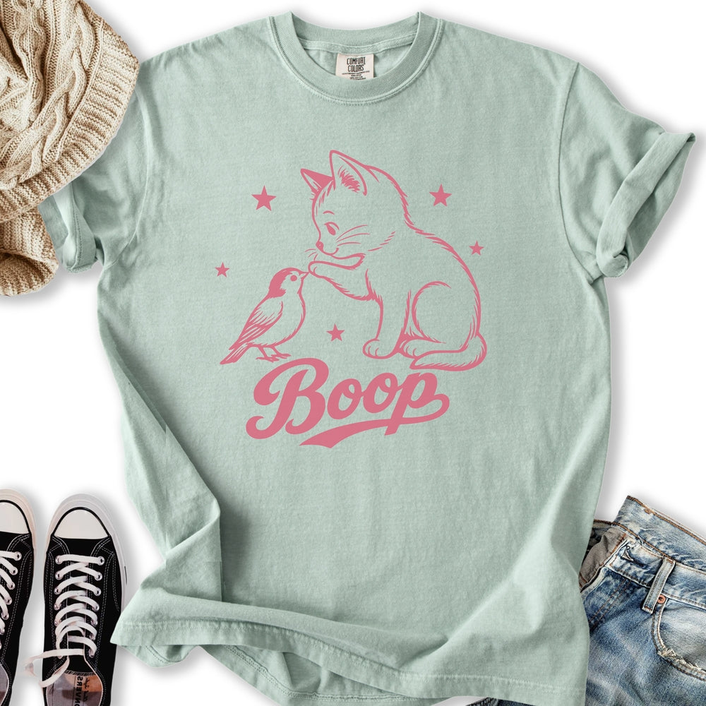 Kitten Bird Boop Relaxed Tee