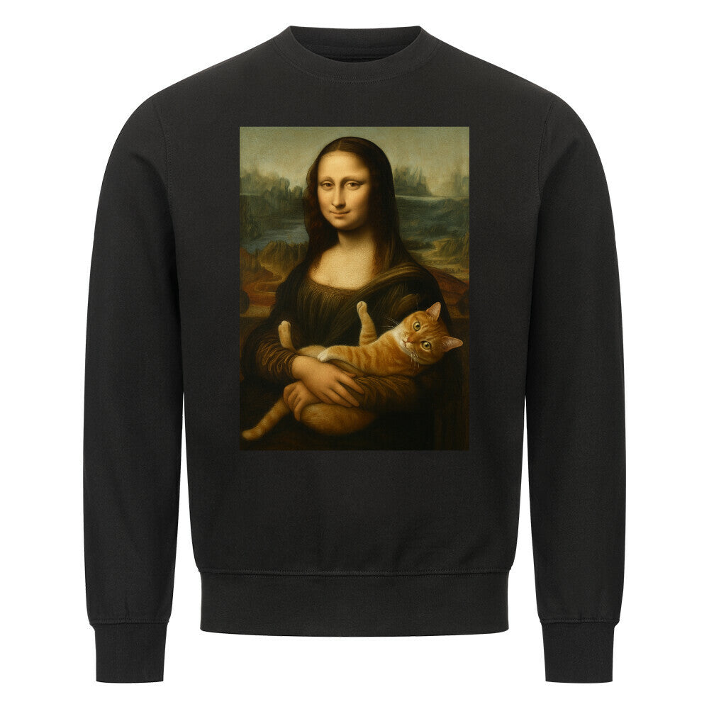Mona Lisa mit Katze Sweatshirt
