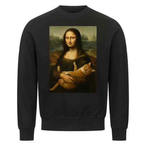 Mona Lisa mit Katze Sweatshirt