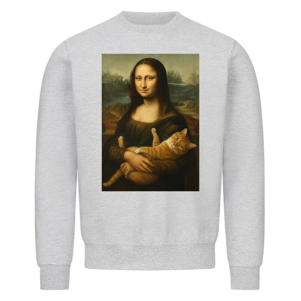 Mona Lisa mit Katze Sweatshirt