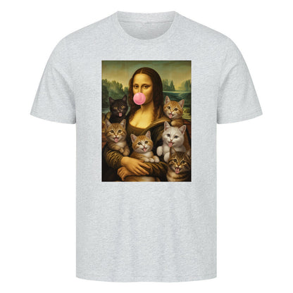 Mona Lisa mit Katzen und Kaugummi T-Shirt