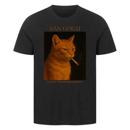 Katze mit brennender Zigarette T-Shirt