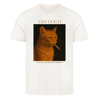 Katze mit brennender Zigarette T-Shirt