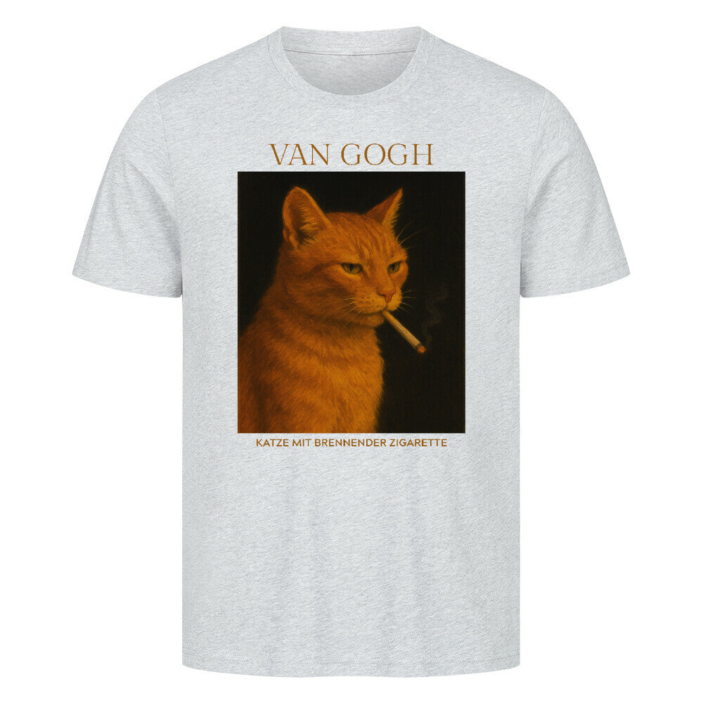 Katze mit brennender Zigarette T-Shirt