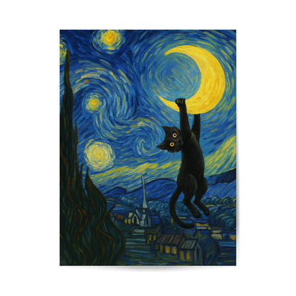 Van Gogh Sternennacht Poster 3:4 - Ungerahmt