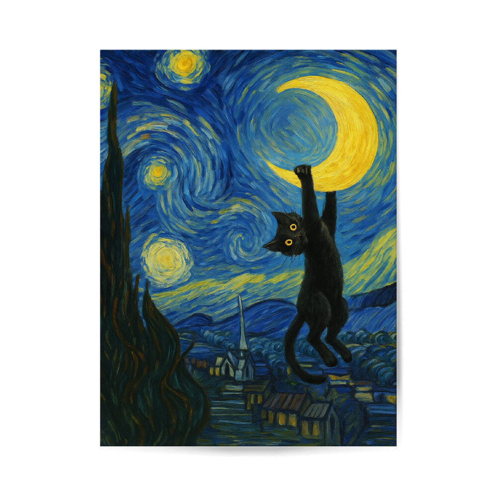 Van Gogh Sternennacht Poster 3:4 - Ungerahmt