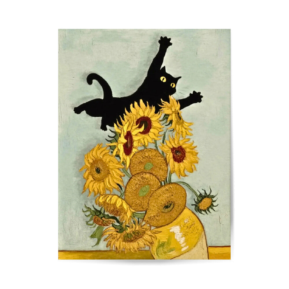 Van Gogh Sunflower Poster 3:4 - Ungerahmt