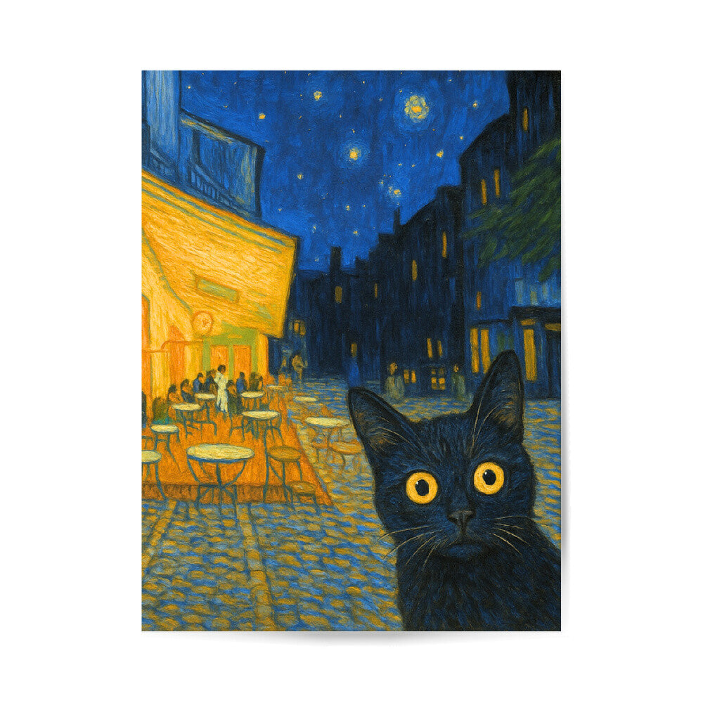 Van Gogh Cafeterrasse Poster 3:4 - Ungerahmt