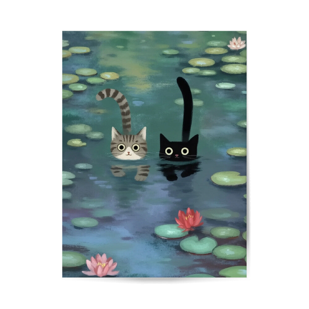 Seerosen Monet Poster 3:4 - Ungerahmt