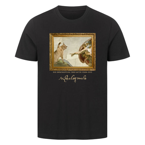 Michelangelo Erschaffung der Katze T-Shirt