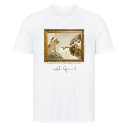 Michelangelo Erschaffung der Katze T-Shirt