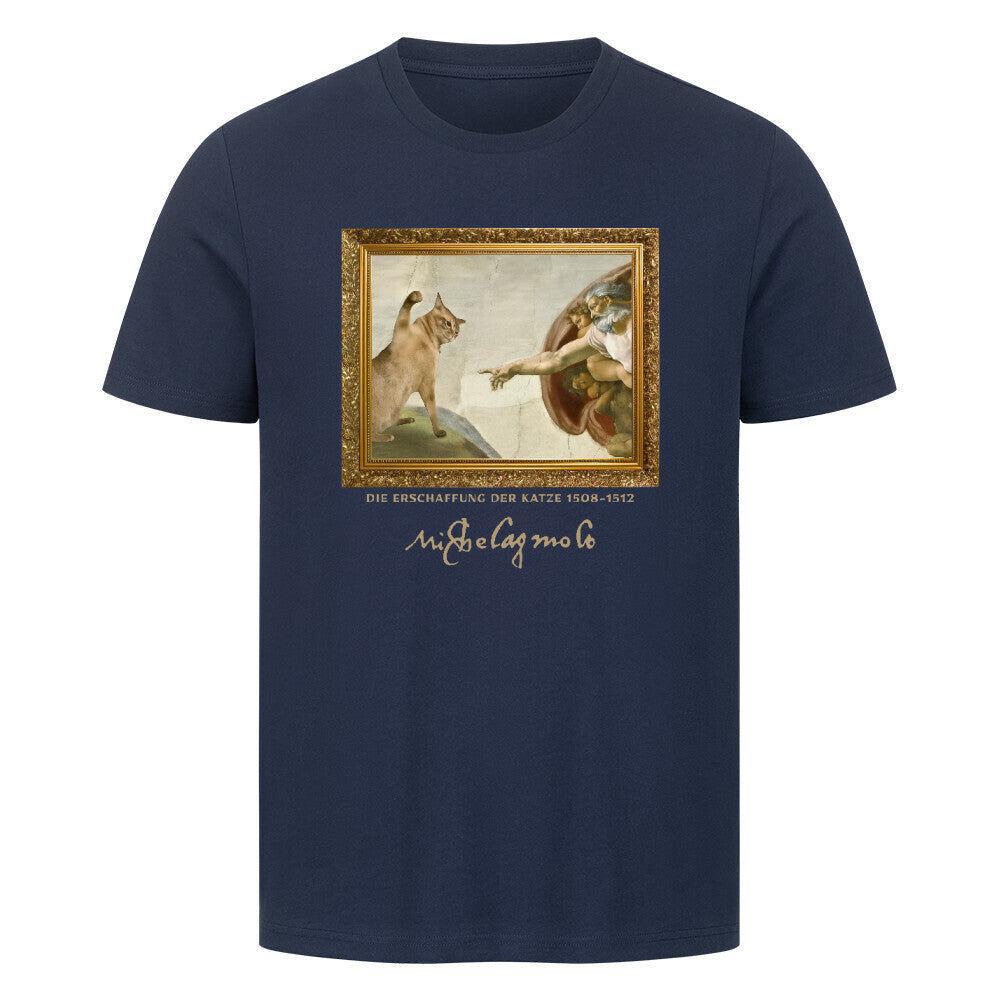 Michelangelo Erschaffung der Katze T-Shirt