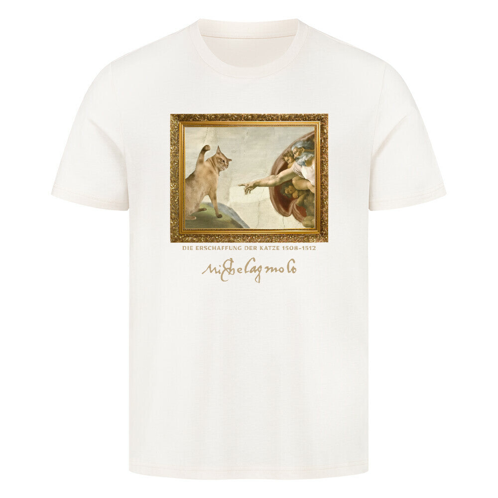 Michelangelo Erschaffung der Katze T-Shirt