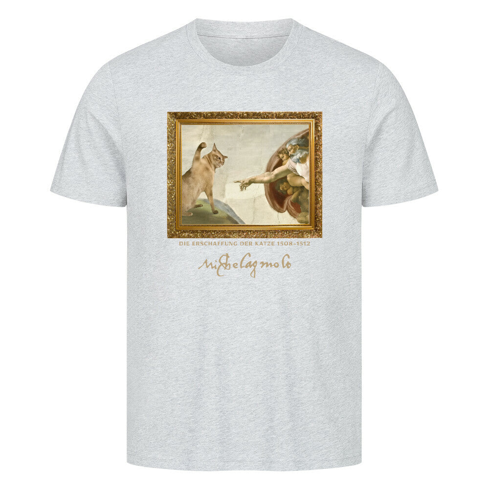 Michelangelo Erschaffung der Katze T-Shirt