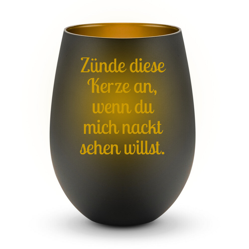 Zünde diese Kerze an Windlicht