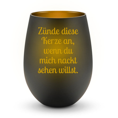 Zünde diese Kerze an Windlicht