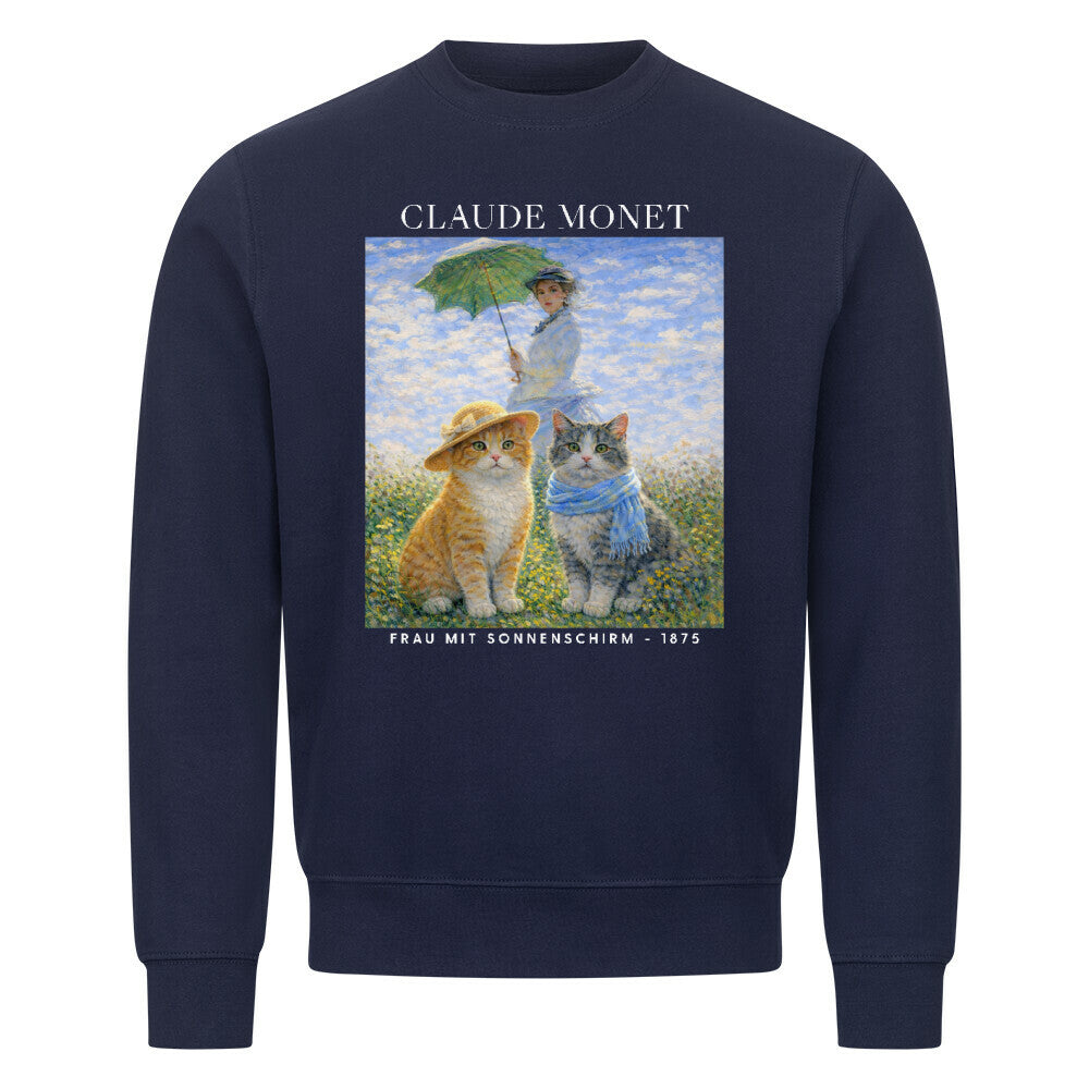 Frau mit Sonnenschirm Sweatshirt